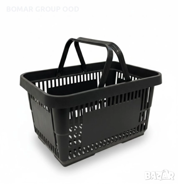 Пластмасова кошница 22 литра черен мат, снимка 1