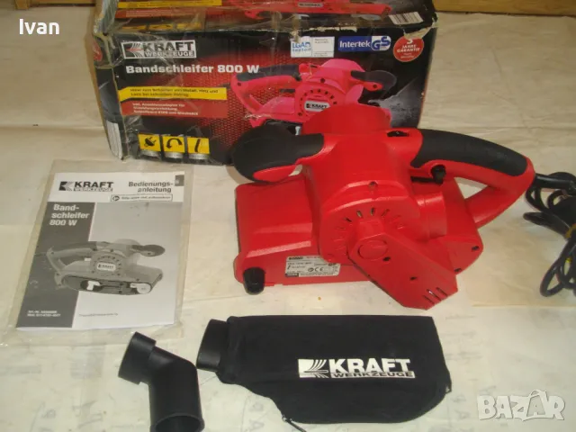 800 ВАТА НОВ АВСТРИЙСКИ 2019 г. ОРИГИНАЛЕН ЛЕНТОВ ШЛАЙФ ПЪЛЕН КОМПЛЕКТ ПРОФЕСИОНАЛЕН KRAFT Werkzeuge, снимка 2 - Други инструменти - 48092584