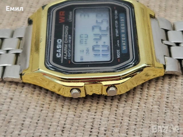 Колекционерски часовник CASIO A 159W 1978г. Made in Japan, снимка 3 - Колекции - 54310471