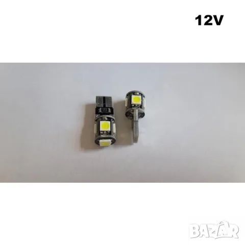 LED крушки T10 12V 2 броя, снимка 3 - Аксесоари и консумативи - 55865062
