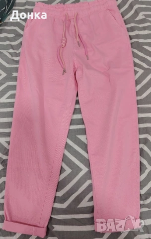 Розов панталон тип дънки , снимка 2 - Панталони - 53990317