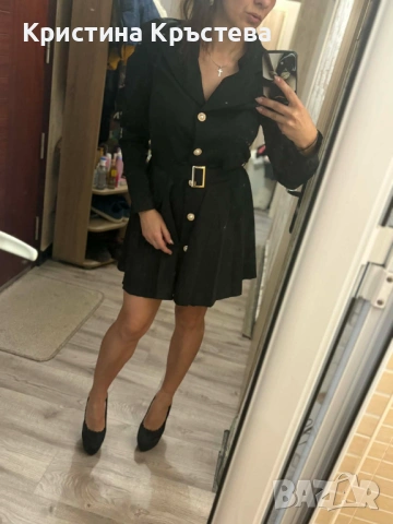 Елегантна черна рокля