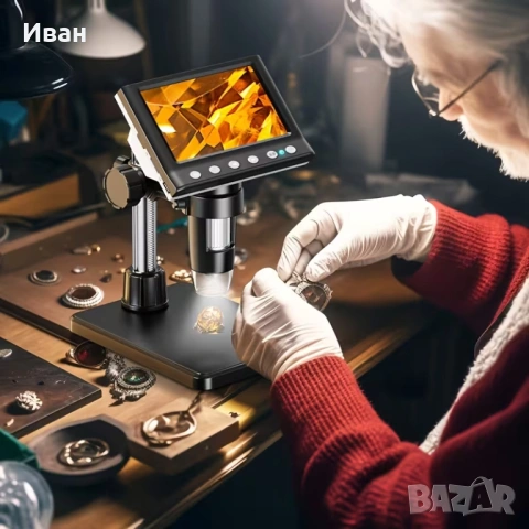 Микроскоп дигитален 10.92 см 10-1000X, снимка 7 - Друга електроника - 52049259