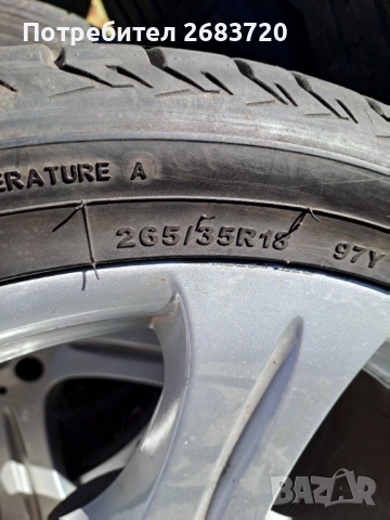 Летни джанти 18 за Mercedes със гуми 2 те 265/35R18 другите 245/40R18 , снимка 4 - Гуми и джанти - 52816152