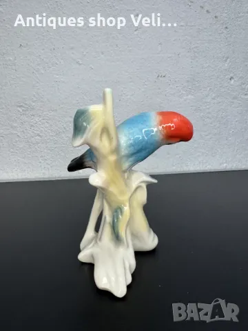 Порцеланова фигура папагал №6487, снимка 4 - Антикварни и старинни предмети - 48891894