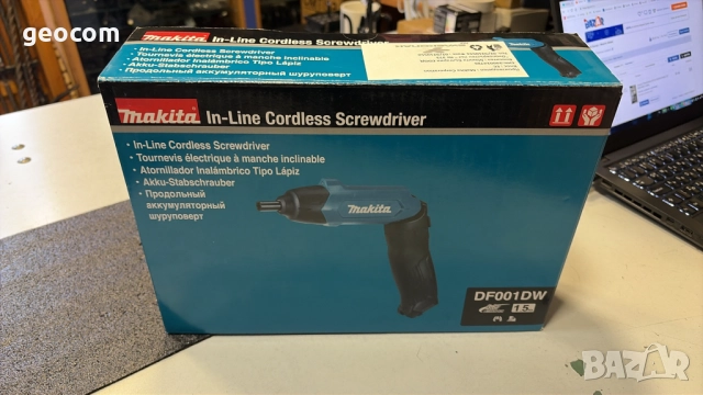 Makita DF001DW акумулаторна отвертка (3.6V,1.5Ah,4.00nm)