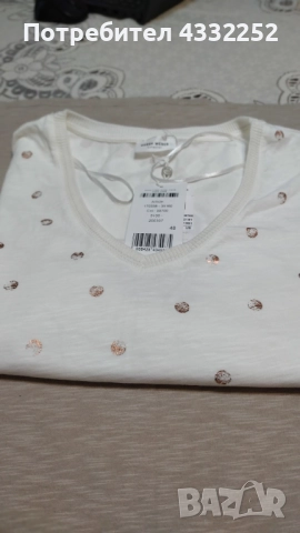 нова дамска блуза размер 54 с паднало рама, снимка 2 - Тениски - 52316031