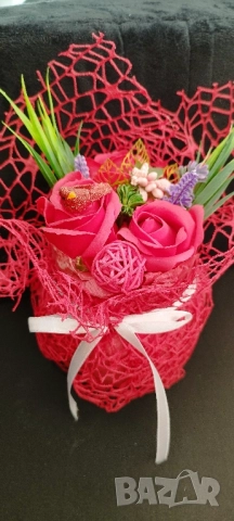 букет сапунени рози, снимка 6 - Романтични подаръци - 52352693