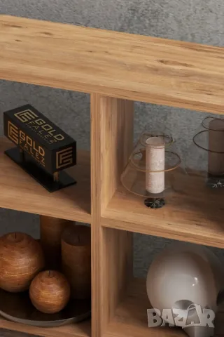 Дървена етажерка с 9 отделения 88х91см - два цвята, снимка 5 - Етажерки - 48901682