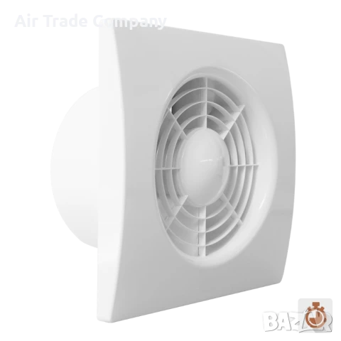 QS/ Ø100T – Вентилатор за баня с клапа и таймер