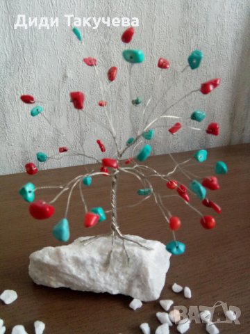 Дърво на живота, късмета, любовта от естествени камъни. Фън Шуй. , снимка 11 - Декорация за дома - 16388161