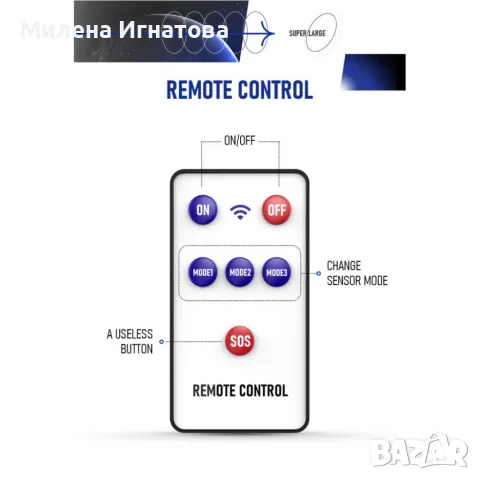 Соларна лампа W789B-5 – Мощно и ефективно LED осветление, снимка 4 - Соларни лампи - 55932750