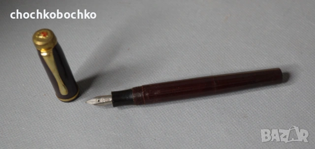 Калинка Стара бакелитена писалка с кутия капачка с калинка, снимка 2 - Други ценни предмети - 53019827