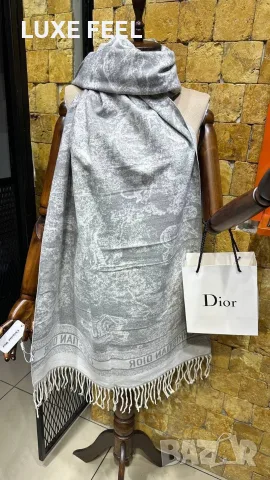 Dior ✨Кашмир ✨ Дамски Шалове , снимка 3 - Шалове - 56227540