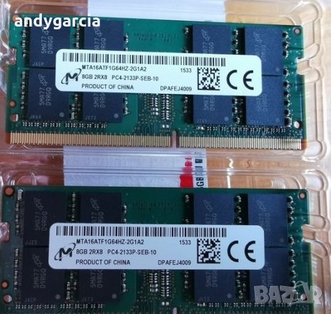 16GB DDR4 KIT 2133 2400 mhz SODIMM PC4 рам памет за лаптоп sodimm laptop 16GB DDR4, 16GB DDR3L, снимка 3 - RAM памет - 31391532