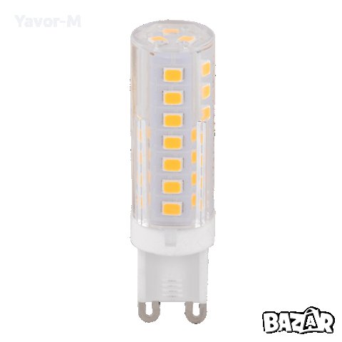LED Лампа, 5W, G9, 3000K, 220V-240V AC, Топла светлина, SMD2835, Ultralux - LG9530, снимка 1 - Крушки - 40863738