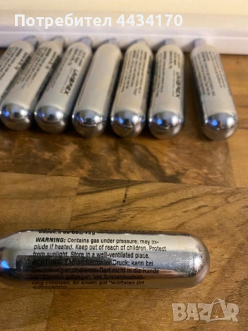 Спешно! CO2 капсули за еърсофт (Airsoft) – 8 броя – Нови, снимка 4 - Газово оръжие - 53338059