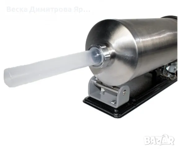 Ръчна машина за пълнене на колбаси,неръждаема стомана,капацитет 4 кг., снимка 4 - Други машини и части - 48732095