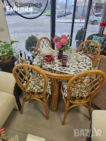 ратанов комплект, снимка 7 - Градински мебели, декорация  - 53206778