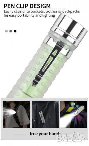 Фенер 1300Lm многоцветен XPG+12LED, снимка 7 - Къмпинг осветление - 39997304