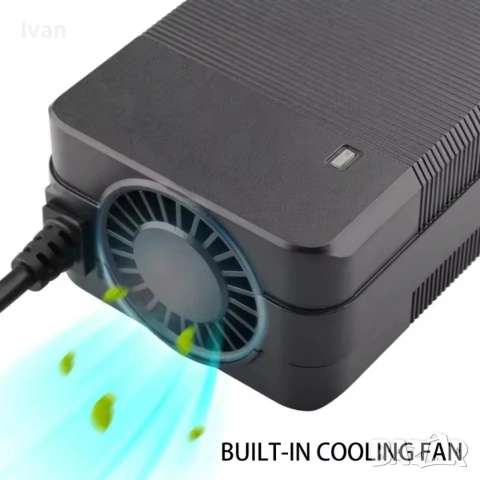 Зарядно 60V Li-ion с PC букса (IEC connectors) за електрически триколки/скутери 67,2V 3A , снимка 2 - Друга електроника - 54152197