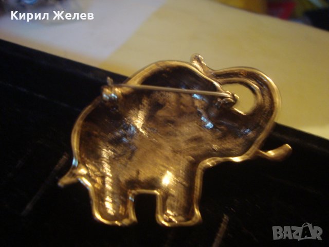 СТАРА БРОШКА - СЛОНЧЕ БРОНЗ ПОЗЛАТА СТАРО ВИНТИДЖ БИЖУ 22813, снимка 11 - Антикварни и старинни предмети - 34528840