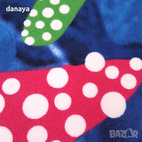 2868 Плажна кърпа Делфин с морски звезди, 150x70 cm, снимка 3 - Хавлиени кърпи - 36711625