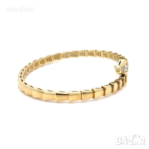 Златна дамска гривна с диаманти Bulgari 0,45Ct. 18кр. модел:43056-1, снимка 3 - Гривни - 55846123