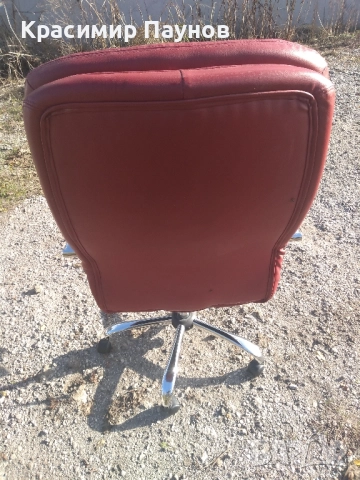  Голям офис стол за претапициране, снимка 2 - Столове - 52808498