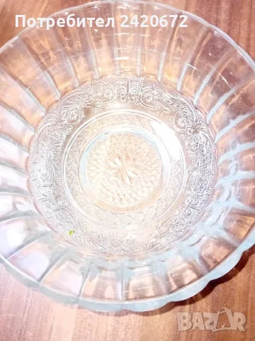 две  стъклени купи, снимка 1