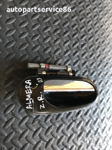 Външна дръжка на задна дясна врата черна за Nissan Almera N16 (2002) Sa830613, снимка 3 - Части - 54364948