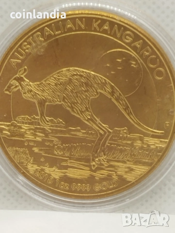 позлатена монета Австралия репродукция 