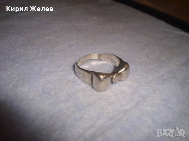 СТАР РЕТРО ВИНТИДЖ СРЕБЪРЕН ПРЪСТЕН ВИСОКА ПРОБА СРЕБРО РЪЧНА ИЗРАБОТКА СТИЛЕН КРАСИВ 28723, снимка 4 - Пръстени - 37277529