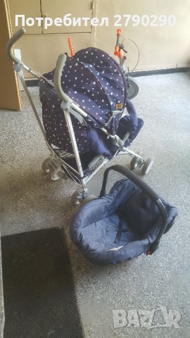 Детска сгъваема количка и бебешко столче за кола , снимка 3 - Детски колички - 37326725