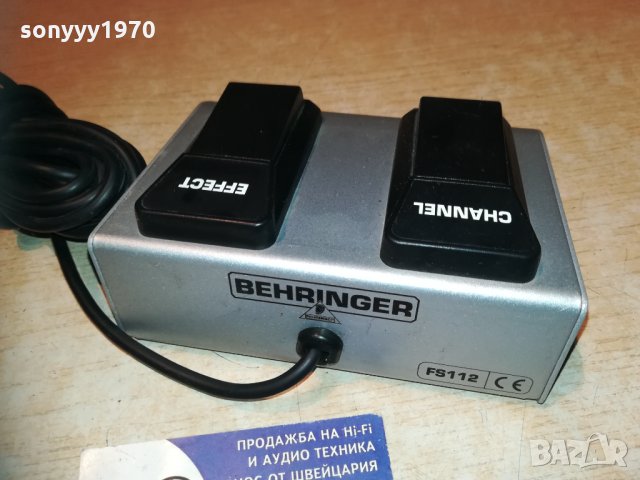 behringer fs112 педал с кабел-2010202005, снимка 7 - Други - 30494161