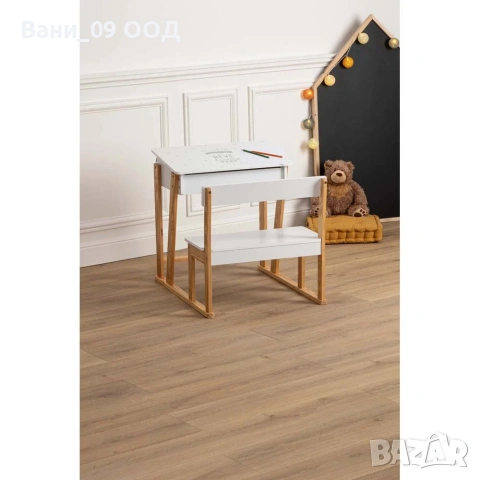 Детска пейка с чин и ракла за принадлежности, снимка 9 - Мебели за детската стая - 53925316