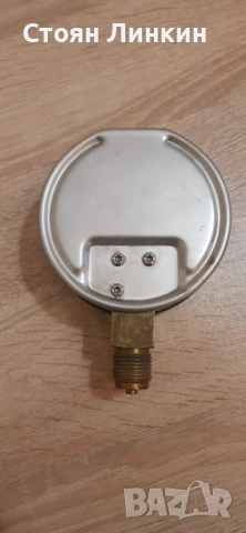 манометър 0-600 милибара Ф-100 WIKA CL 1.0 Монтиран един път за калиброване на газова система. , снимка 2 - Други машини и части - 51938565