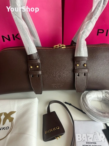 PINKO Escape Bag – голяма кожена чанта | ОРИГИНАЛ, снимка 4 - Чанти - 54048138