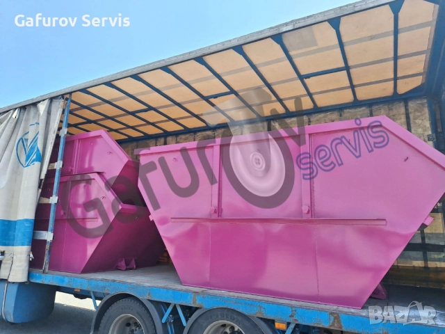 Метален контейнер за строителни отпадъци 7 м³ - усилен, стандарт DIN 30720-1, снимка 6 - Друго - 52274256