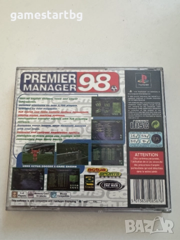 Premier Manager 98 за PS1, снимка 2 - Игри за PlayStation - 51712065