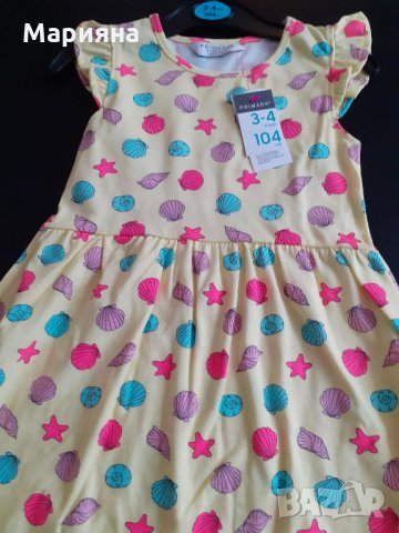 нова памучна рокля за момиче 3-4год., снимка 6 - Детски рокли и поли - 30906857