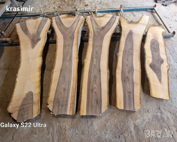 Орехови трупи талпи, снимка 3 - Маси - 49695336