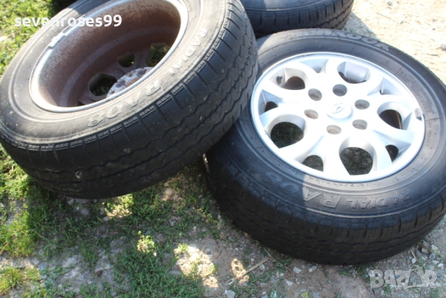 лети джанти с гуми за Хюндай Х1 Hyundai H1 след 2008 6х139.7 6.5J ET56 централен 92.5 гуми 215 70 16, снимка 10 - Гуми и джанти - 53134064