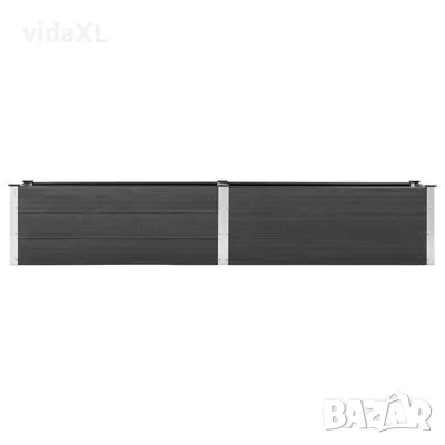 vidaXL Градинска повдигната леха, 200x50x54 см, WPC, сива（SKU:318095）, снимка 3 - Други - 49163115