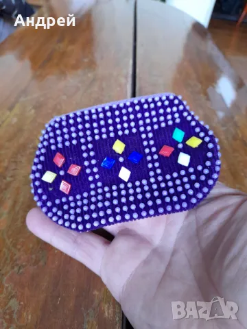 Старо мънистено портмоне #2, снимка 3 - Други ценни предмети - 48852613