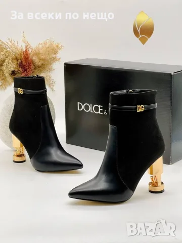 Dolce&Gabbana Елегантни Дамски Боти С Висок Ток И Детайли - 2 Цвята Код SK2205, снимка 2 - Дамски боти - 56223327
