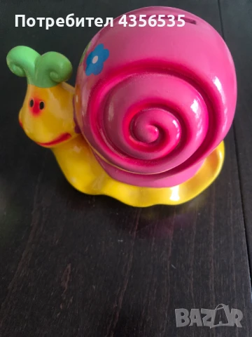 Керамична Касичка охлюв и шрек, снимка 3 - Декорация за дома - 51107914