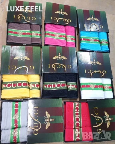 GUCCI ⚜️ Хавлии 2бр в Кутия 