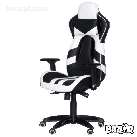 Геймърски стол Carmen SPRINTER - Черен/Бял, снимка 1