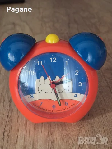 Винтидж будилник Miffy – Dick Bruna, Mercis BV, 1988 г.